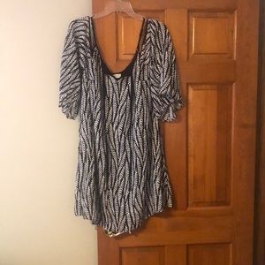 Cold shoulder spaghetti strap dress